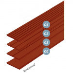 คอนวูด ไม้ผนังบังใบซีล็อค 8" G0 สีมะฮอกกานี (11x200x3050 มม.)
